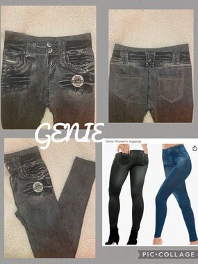 Gray Genie slim Jeggings S-M jeans 6-8